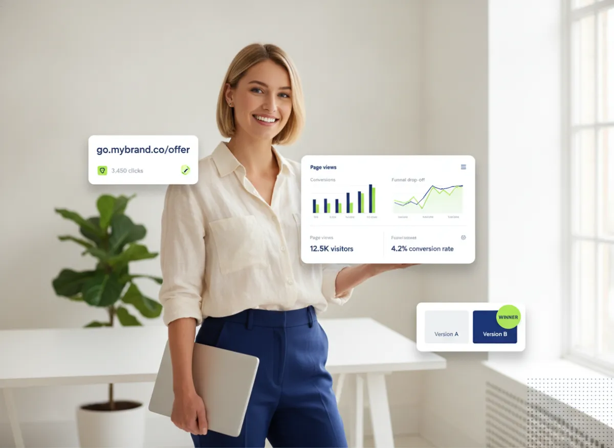 Websites and Funnels: Branded Links and Analytics